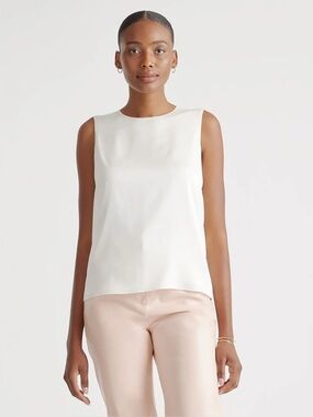 Quince Washable Stretch Silk Shell Tank